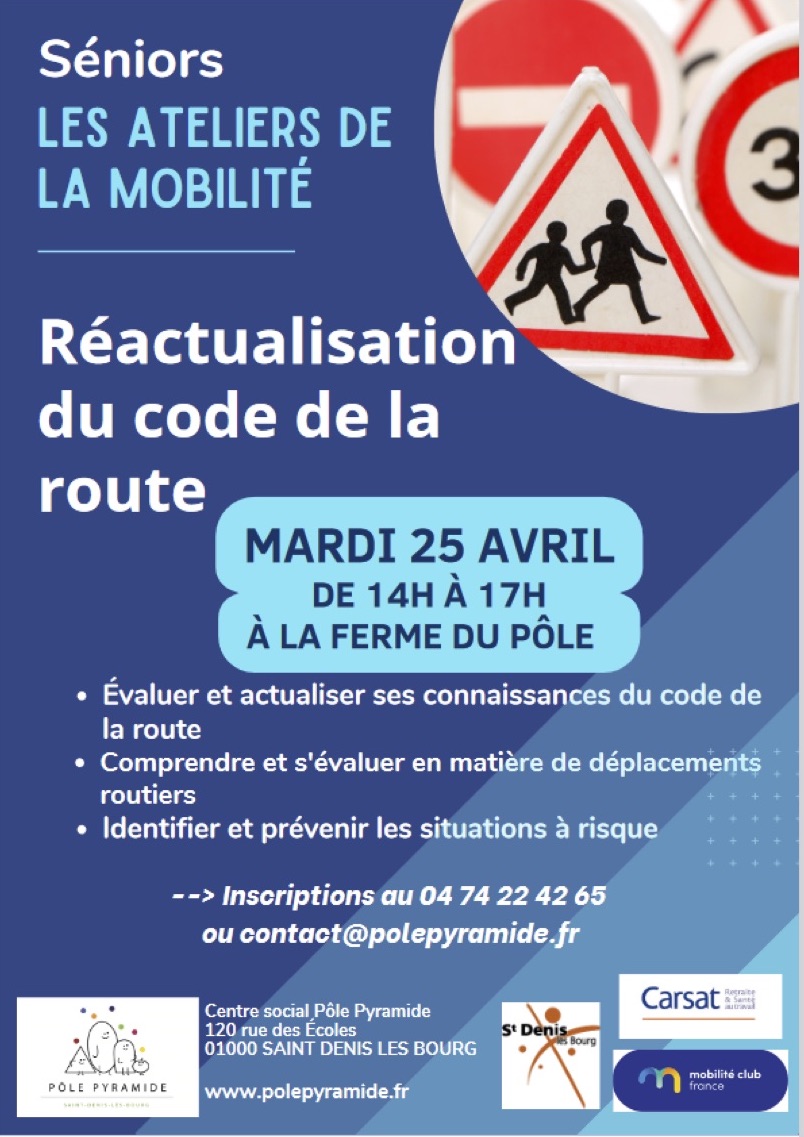 LES ATELIERS MOBILITE Réactualisation Du Code De La Route